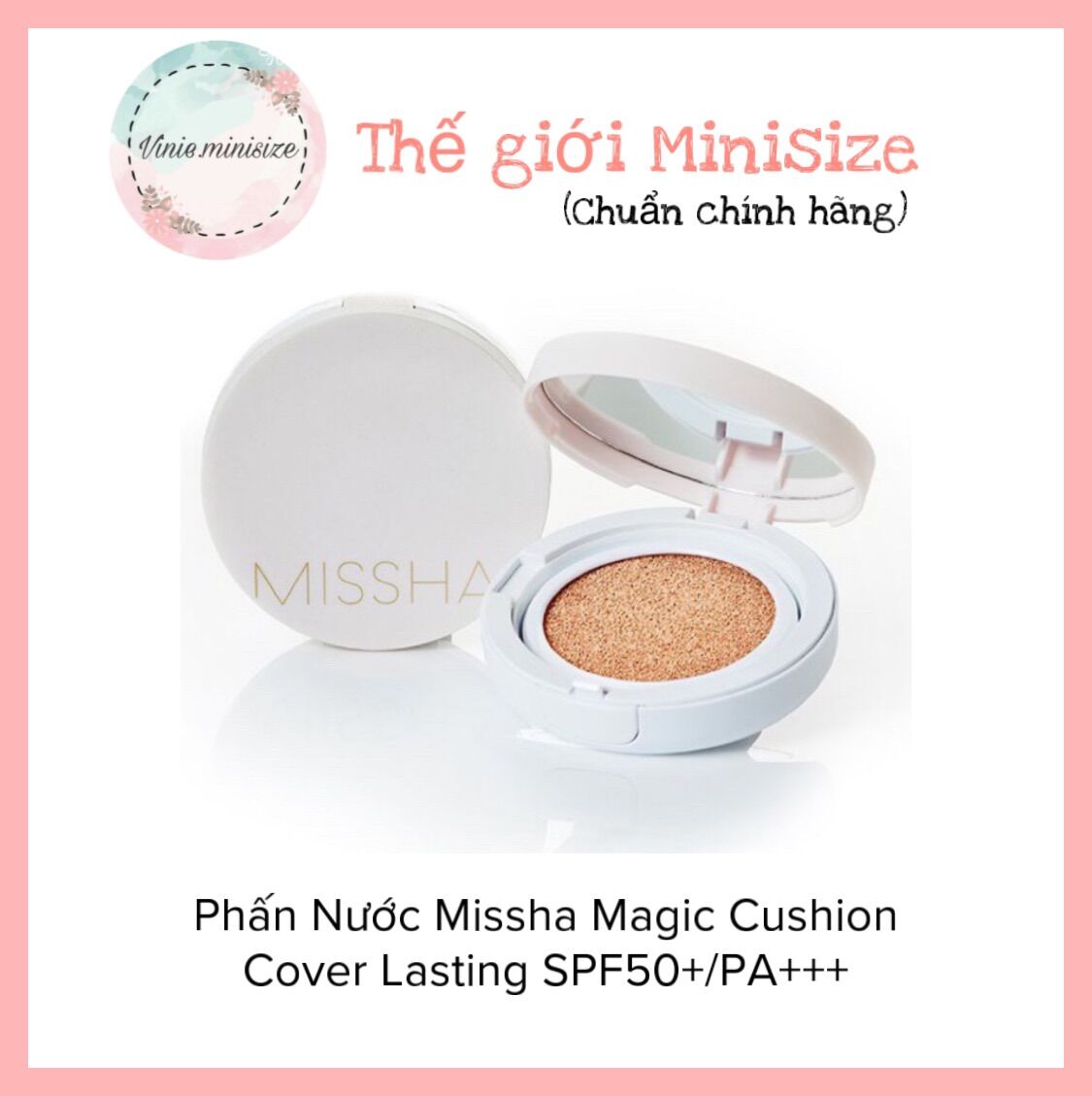 Phấn Nước Missha Magic Cushion Cover Lasting SPF50+/PA+++ | Vinie.minisize