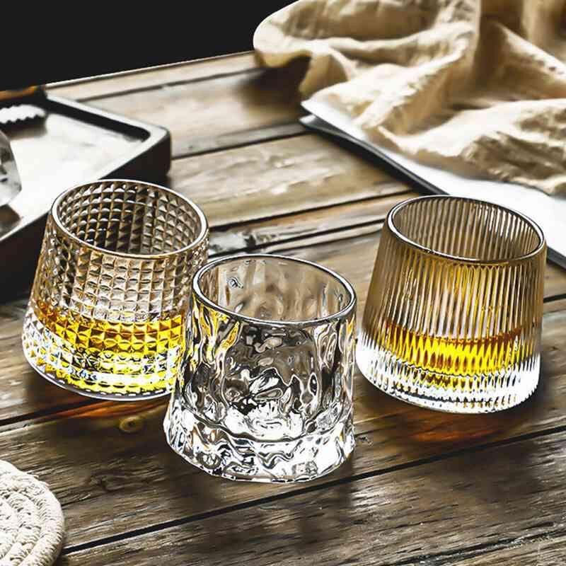 Cốc thuỷ tinh, ly uống , coctail đế lồi xoay, 1 hộp 6 chiếc