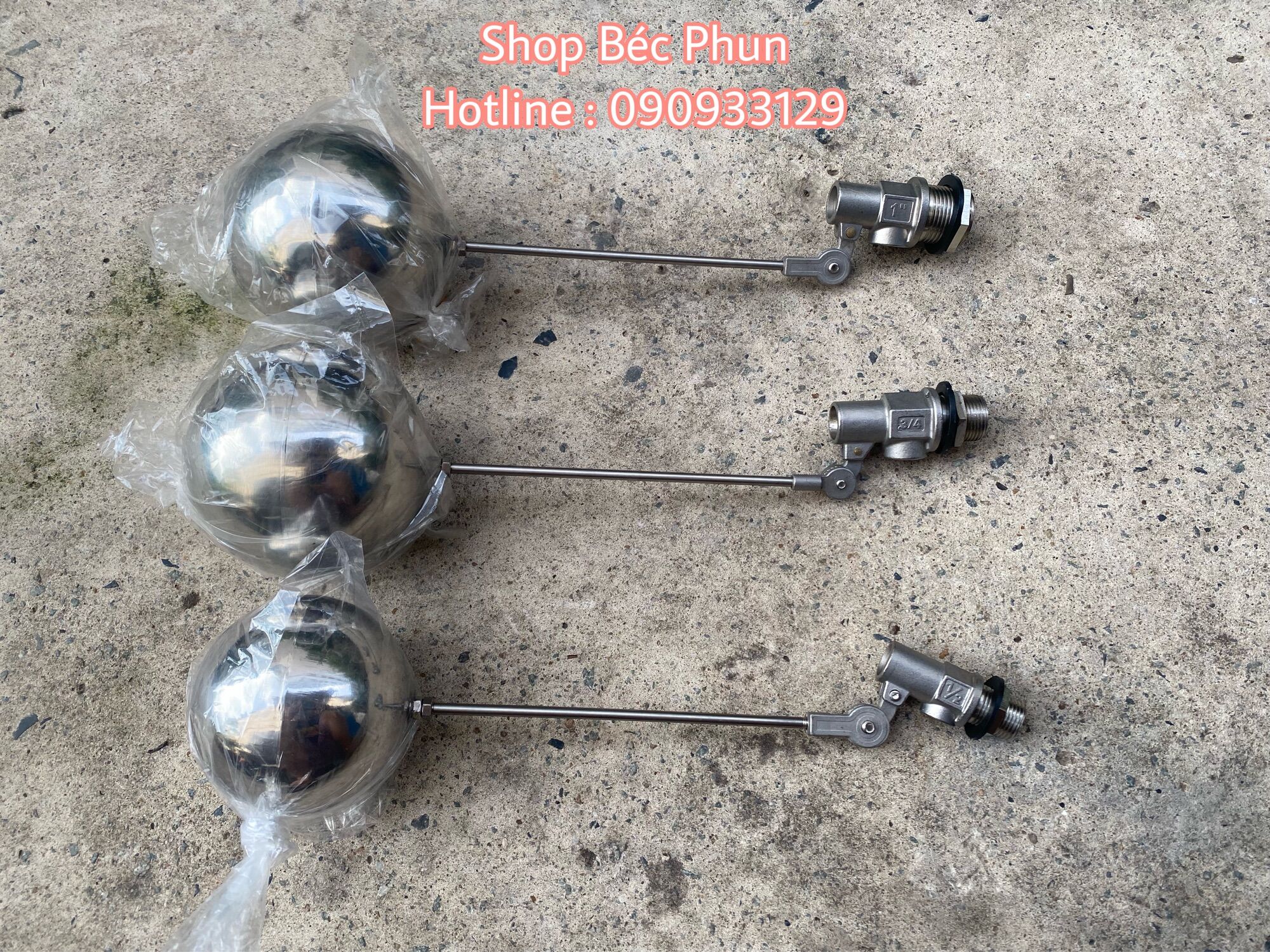 Phao cơ inox phi 21 27 34