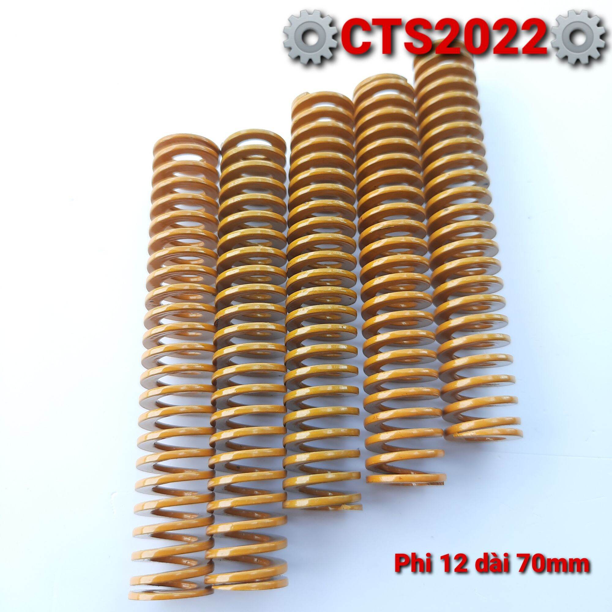 Lò xo nén chuyên dụng phi 12 dài 70mm
