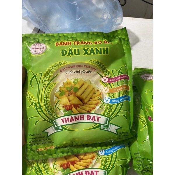 Combo 10 gói bánh tráng bò bía đậu xanh quấn chả giò giò xốp