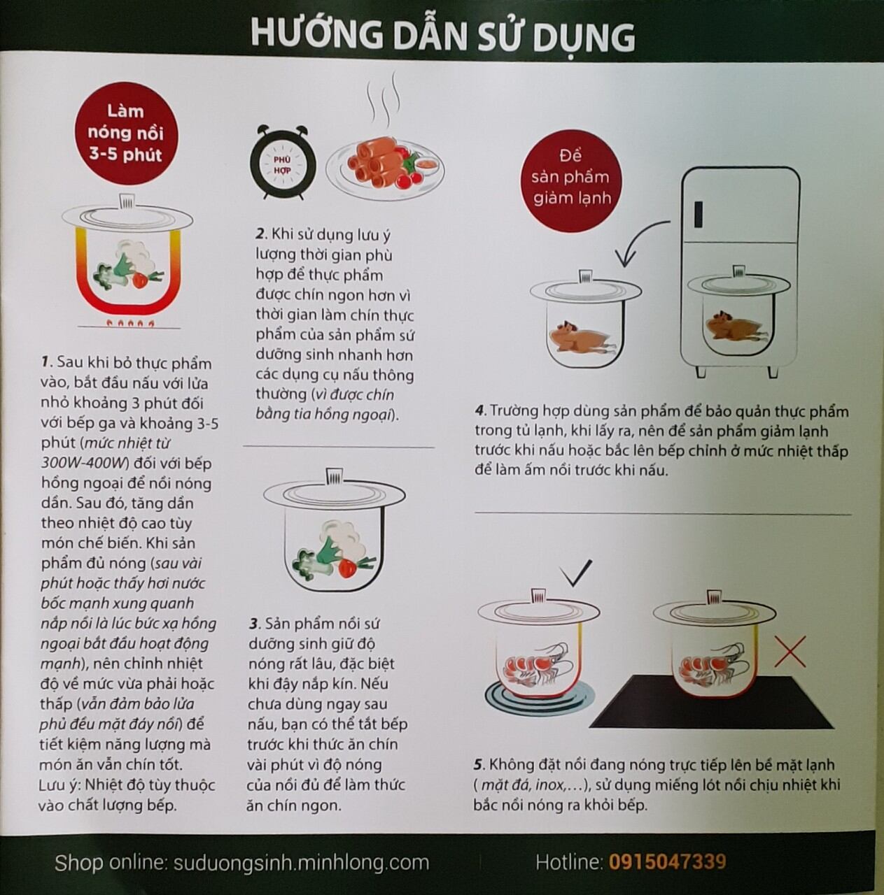 Nồi dưỡng sinh Minh Long vành tròn