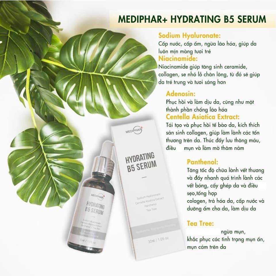 [CHÍNH HÃNG] Serum cấp ẩm, phục hồi da Mediphar Hydrating B5