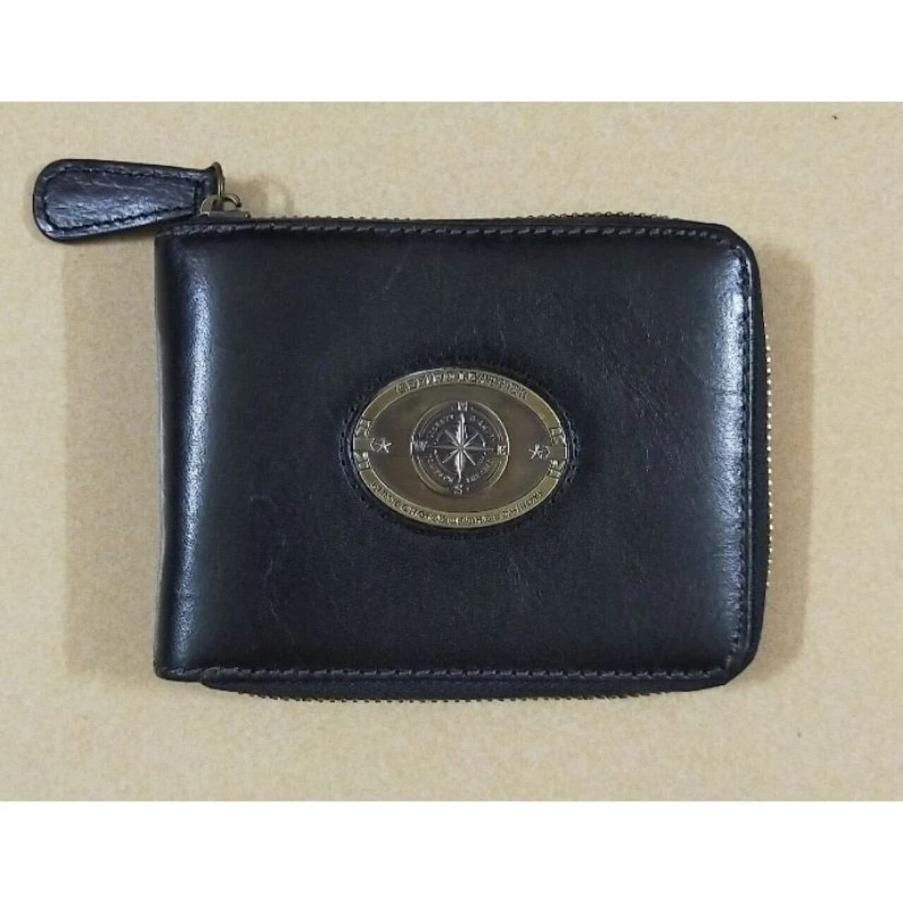 Cefiro American Style Elegant Zipper Leather Wallet
