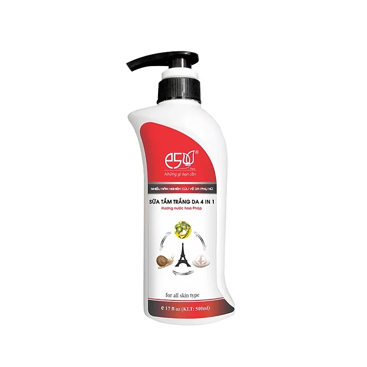 Sữa tắm trắng da 4 in 1 e5 500ml