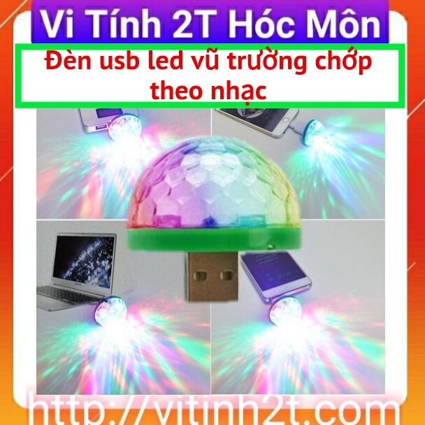 Đèn led vũ trường mini cảm ứng theo nhạc