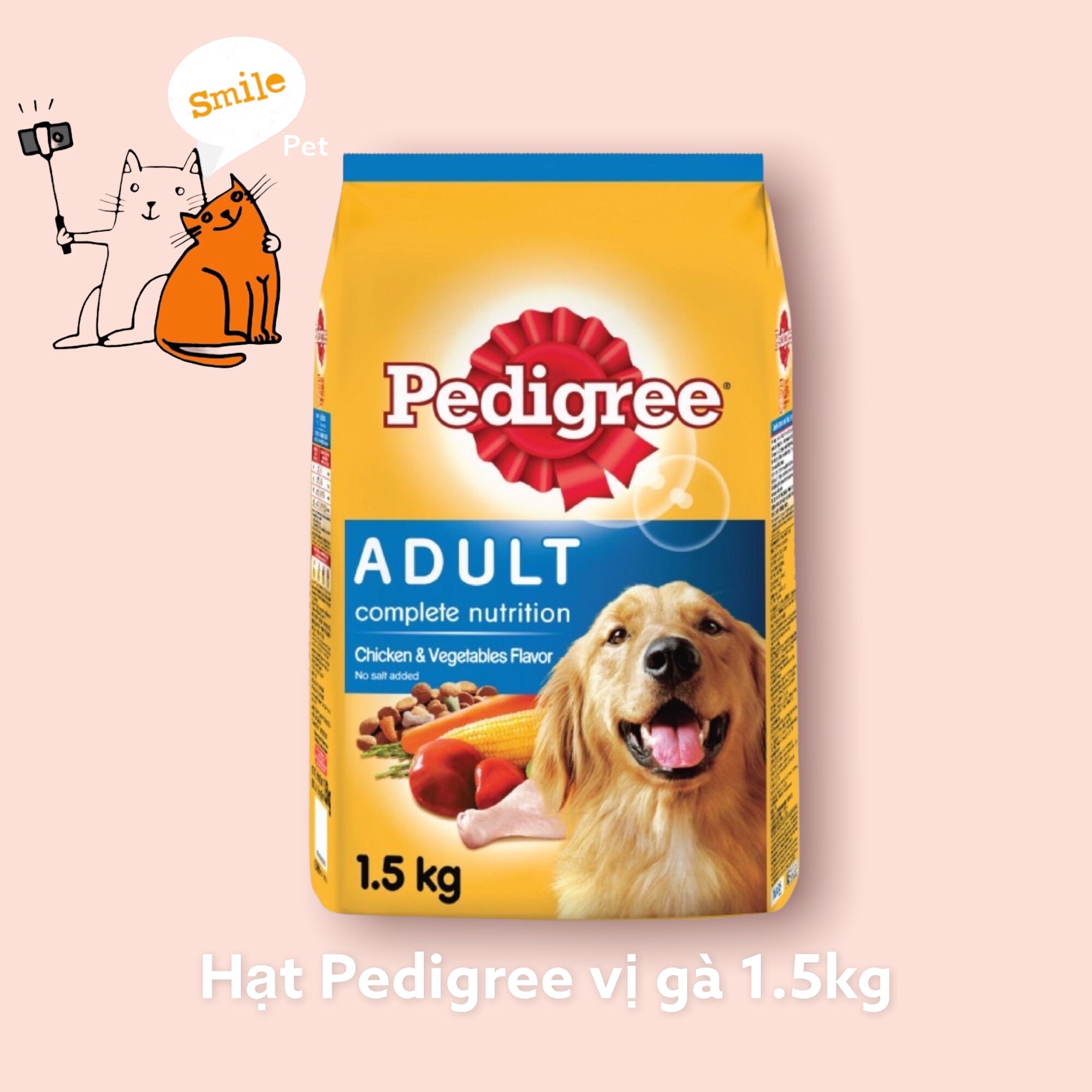 Thức ăn chó lớn PEDIGREE 1.5kg