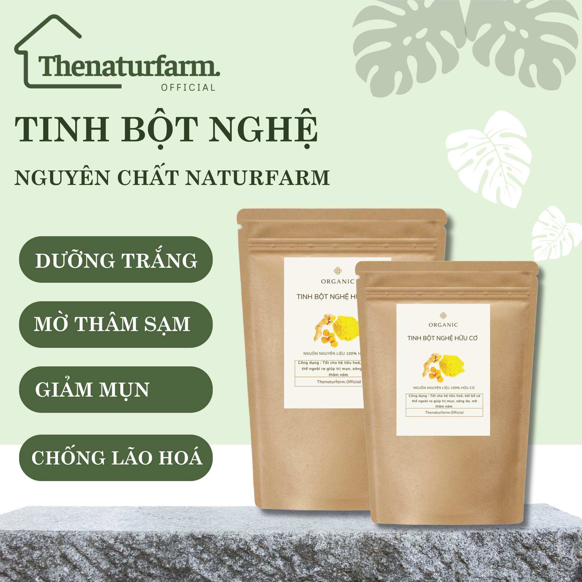 Tinh bột nghệ nguyên chất naturfarm