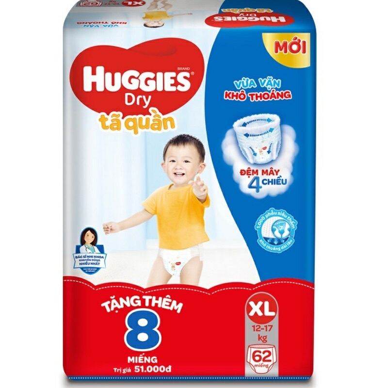 Tã bỉm quần Huggies L 68 + 8 miếng
