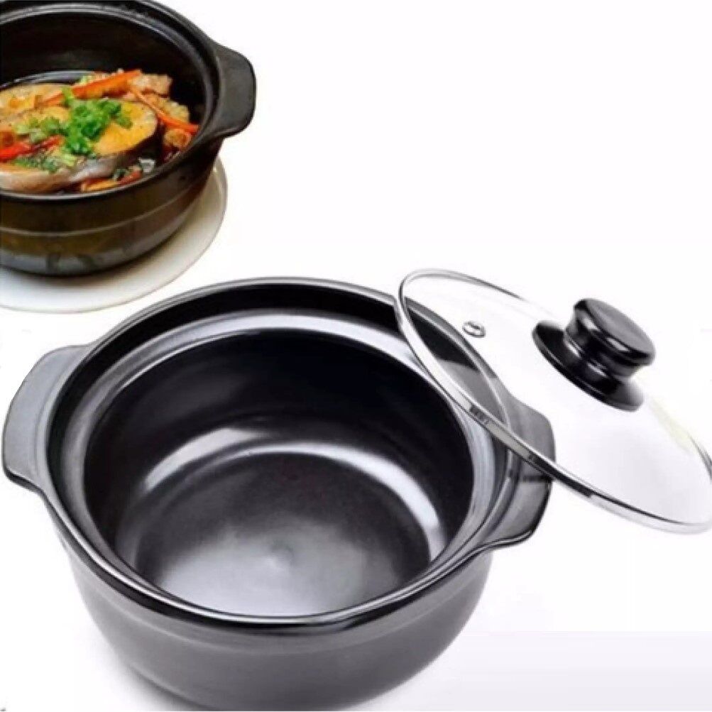 nồi đất kho cá - nồi đất nắp kính - nồi đất hầm cao cấp