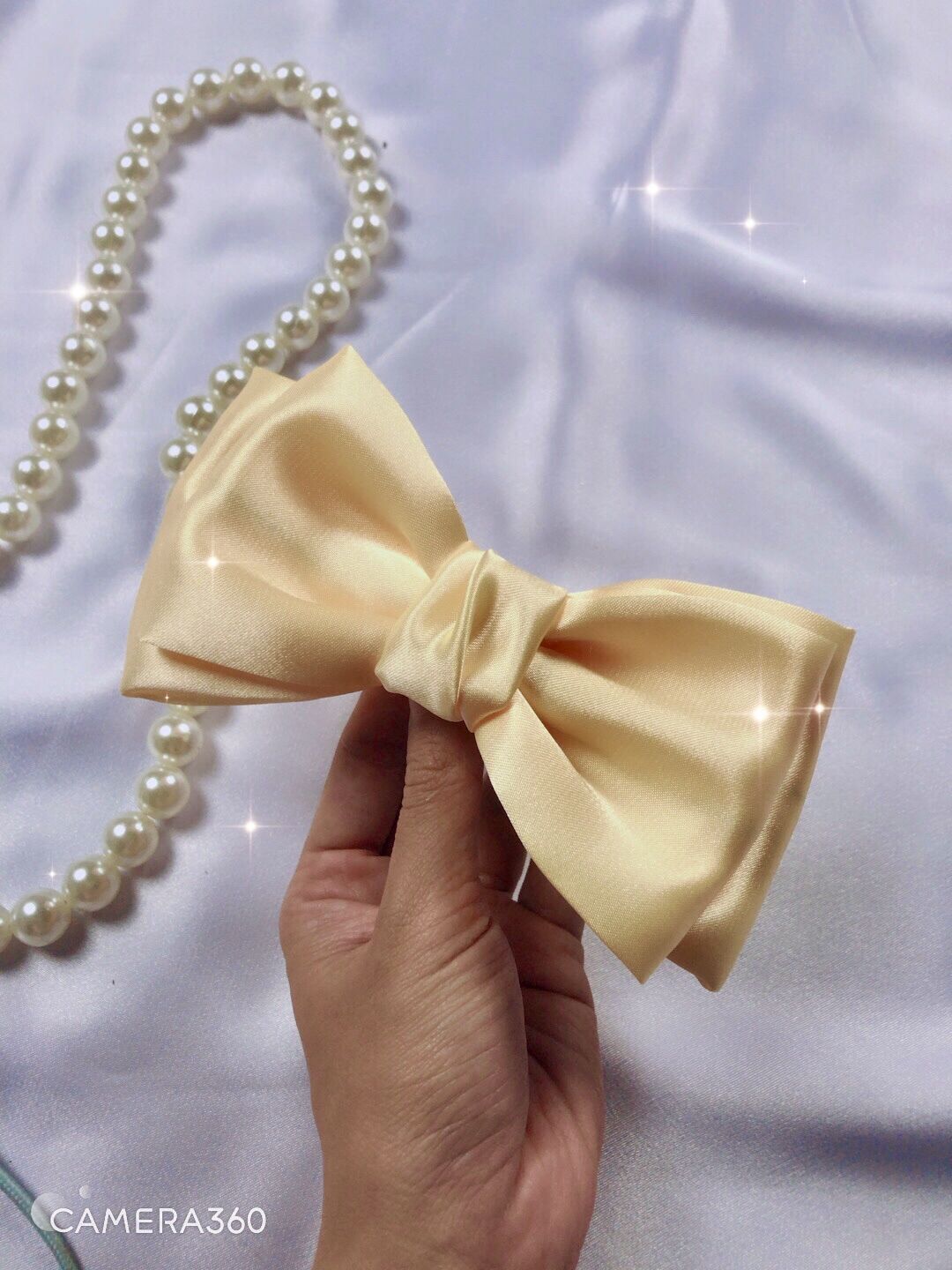 Kẹp Tóc Hình Nơ HandMade siêu to ( hình thật )
