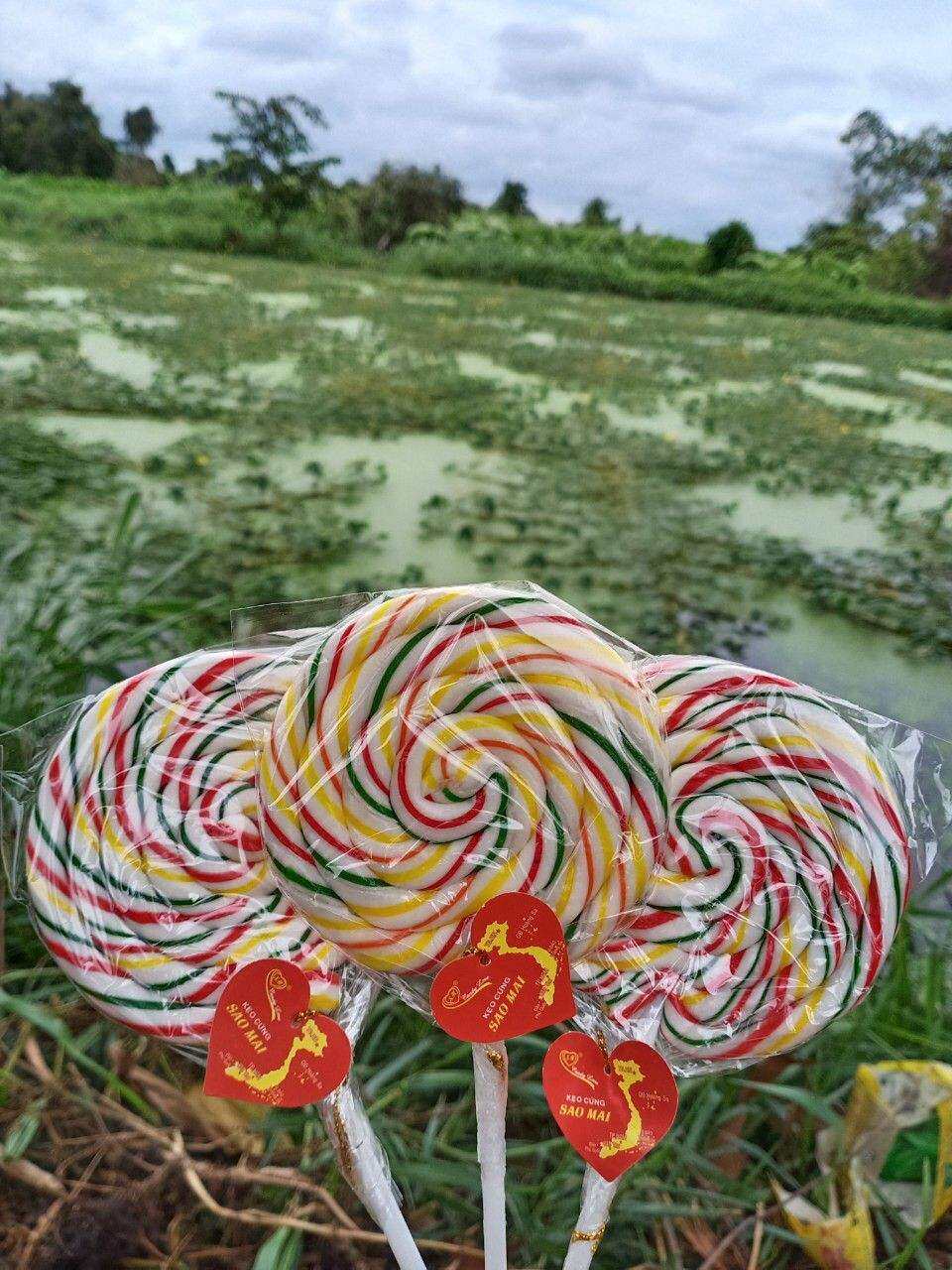 KẸO MÚT NHIỀU MÀU CẦU VÒNG QUÀ TẶNG CHO CÁC BÉ ( combo 10 cây) size khổng lồ