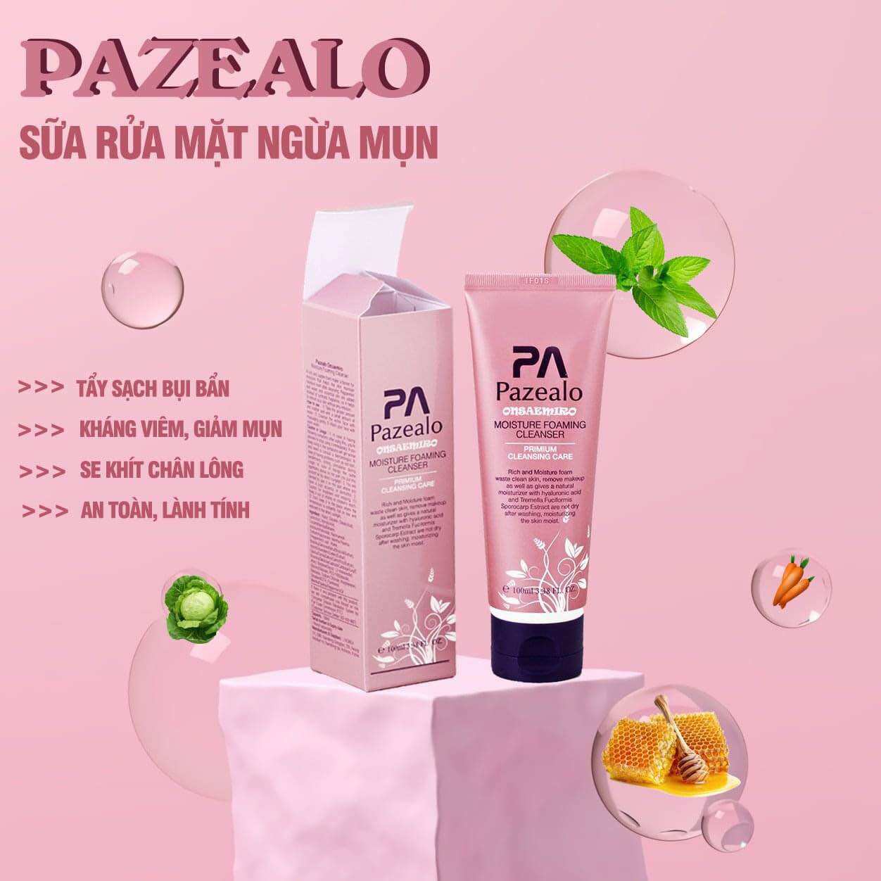 SỮA RỬA MẶT NGỪA MỤN PAZEALO