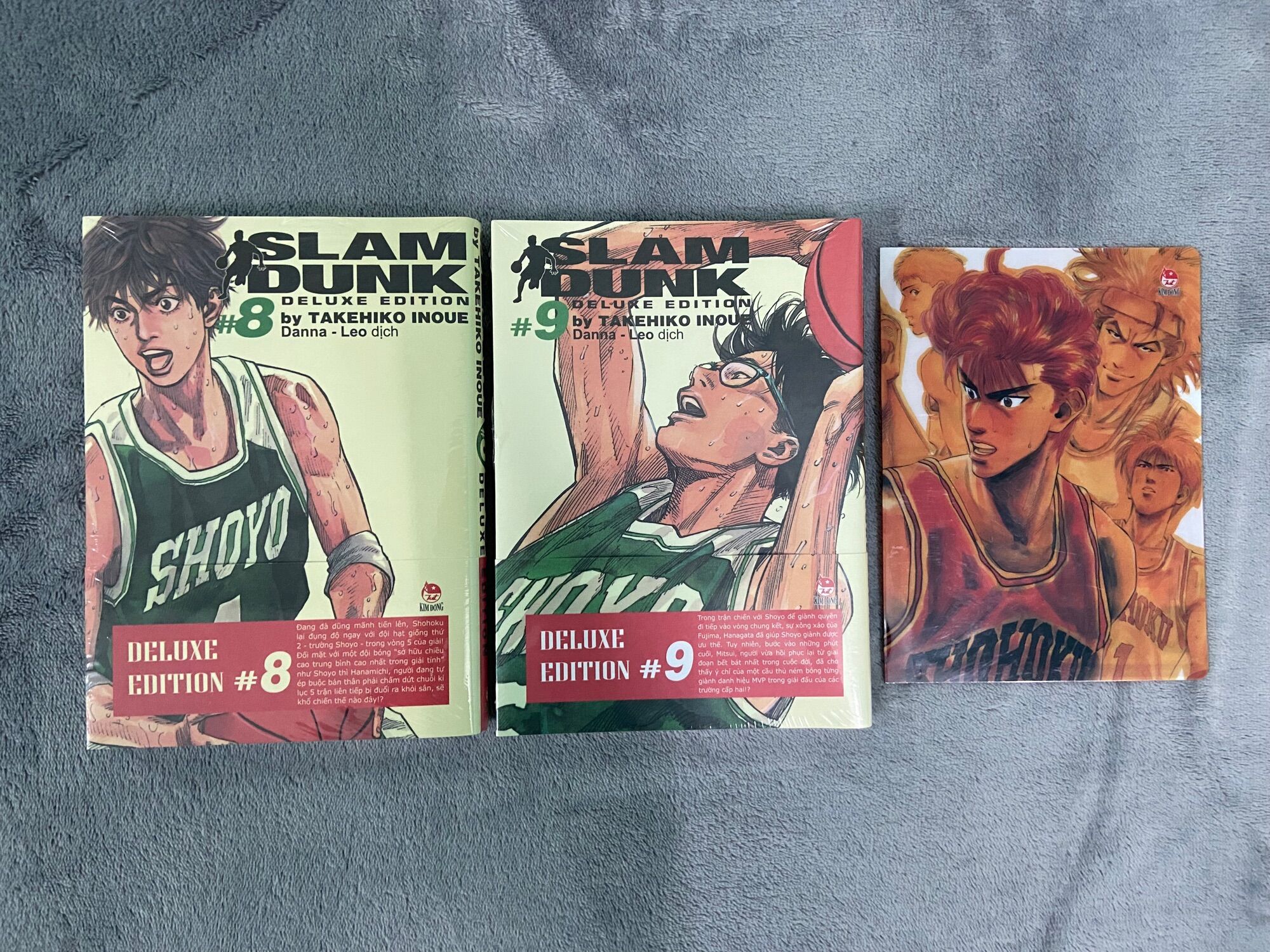 Combo Slamdunk tập 8 2 bìa và tập 9 2 bìa kèm clear file