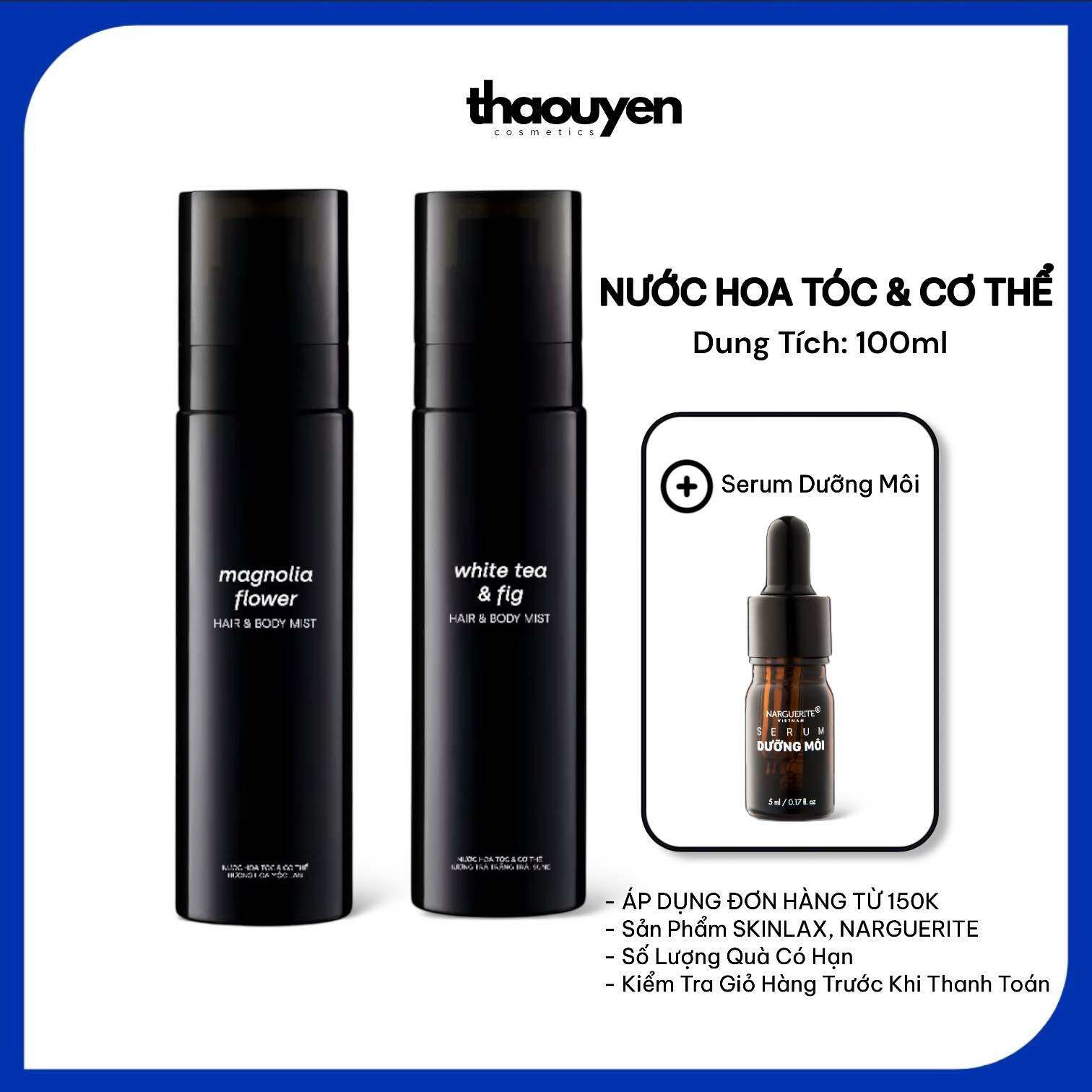 Nước Hoa Tóc & Cơ Thể - Hair & Body Mist SKINLAX 100ml