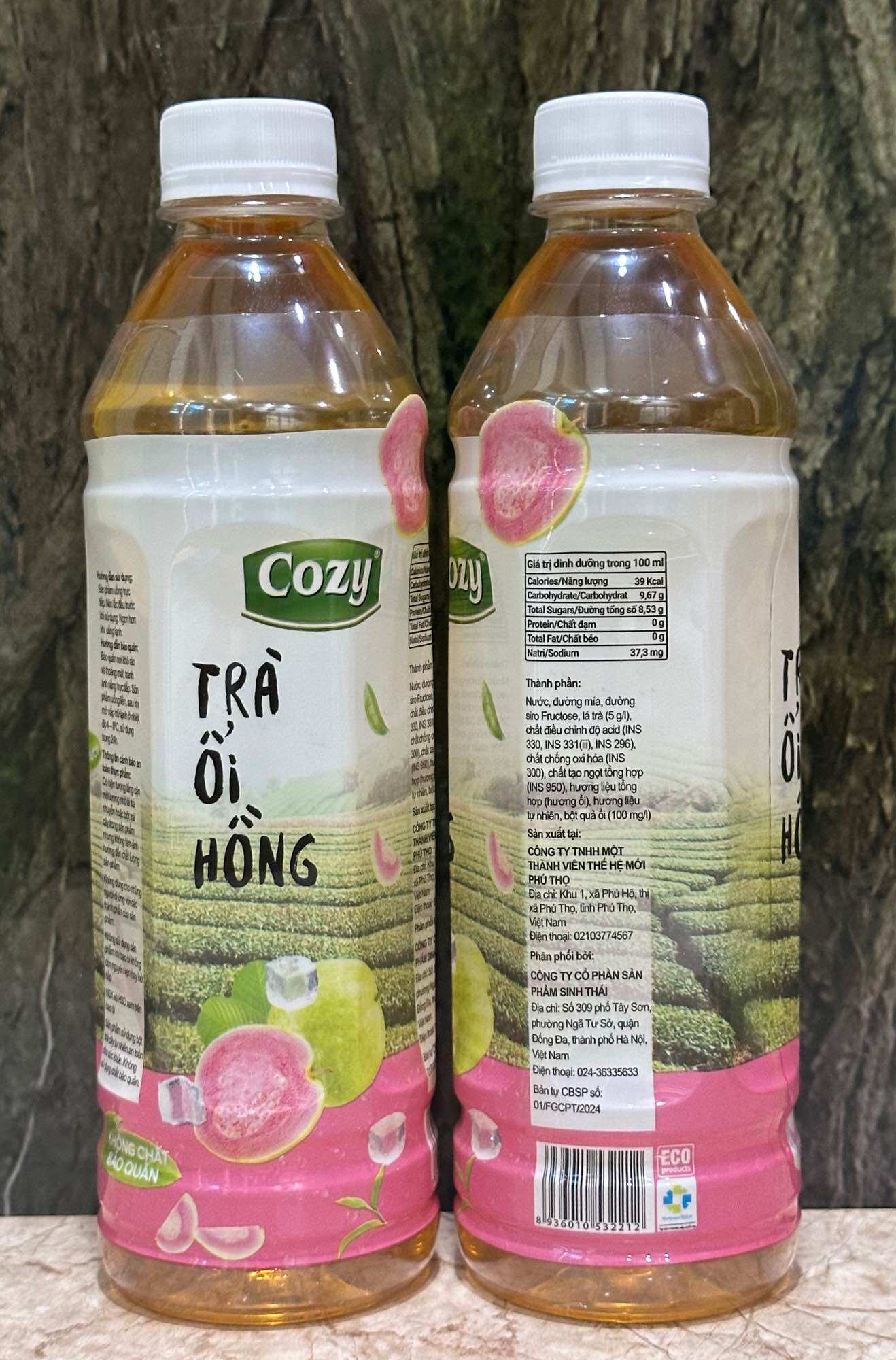 1 Thùng COZY Trà Ổi Hồng /24 Chai x 445ml