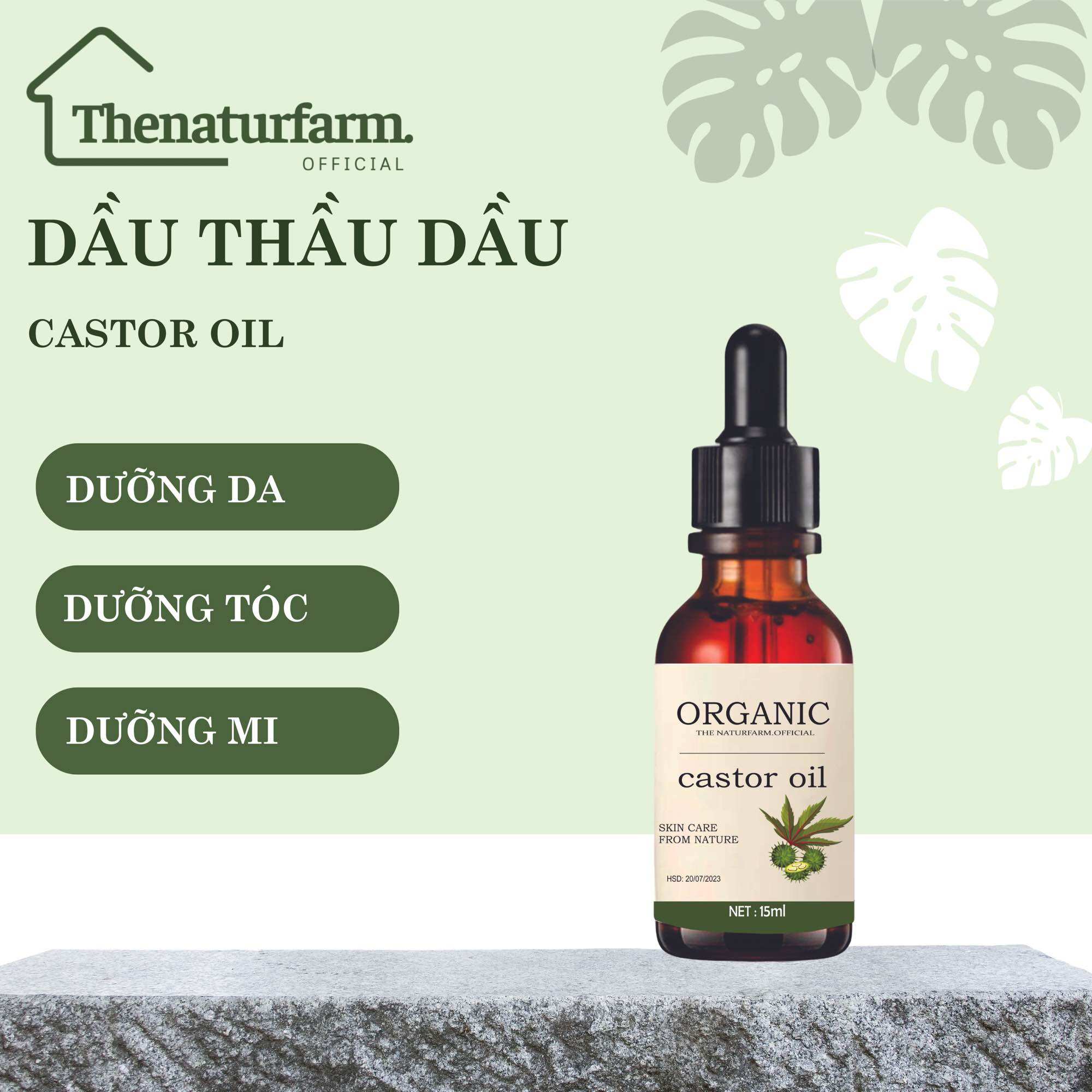 Dầu Thầu Dầu - Dầu Castor Nguyên Chất Organic