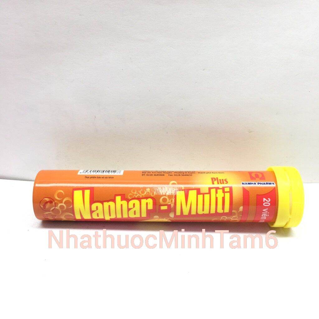 [HCM]Napha-multi plus - viên sủi tăng cường sức đề kháng (tuýp 20 viên)