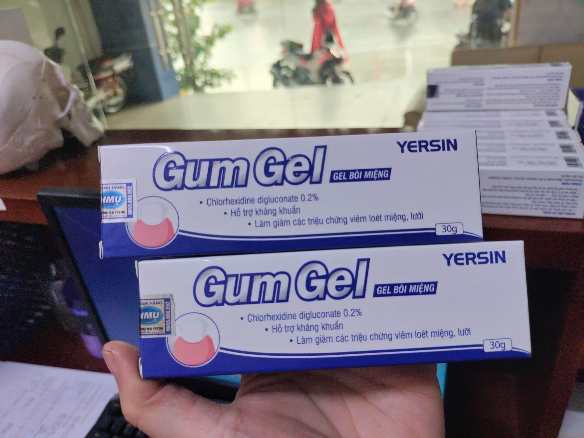 Gel bôi viêm nướu, nhiệt miệng GUM GEL HMU 30gr, sát khuẩn, khử khuẩn cao, đại học y dược Hà Nội