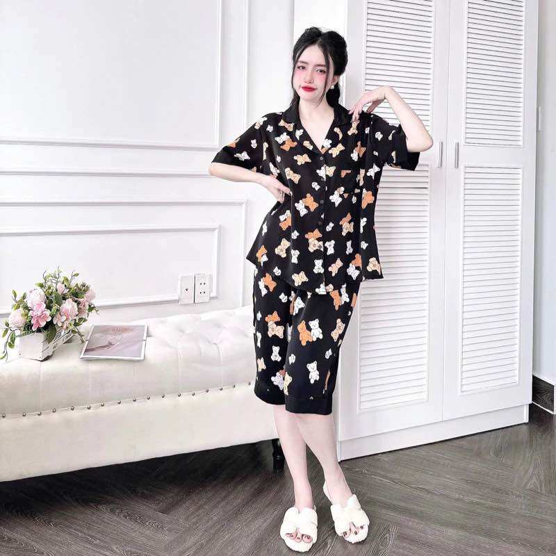 (Bigsize 45-110kg) Đồ bộ Lụa Mango Cao Cấp - Hàng chuẩn size