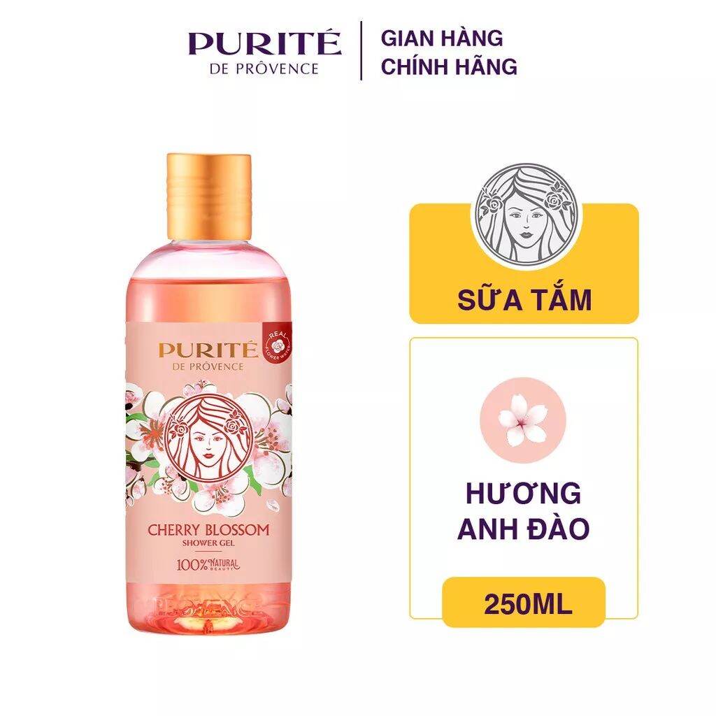 Sữa tắm Purite Hoa HồngAnh Đào 250ml