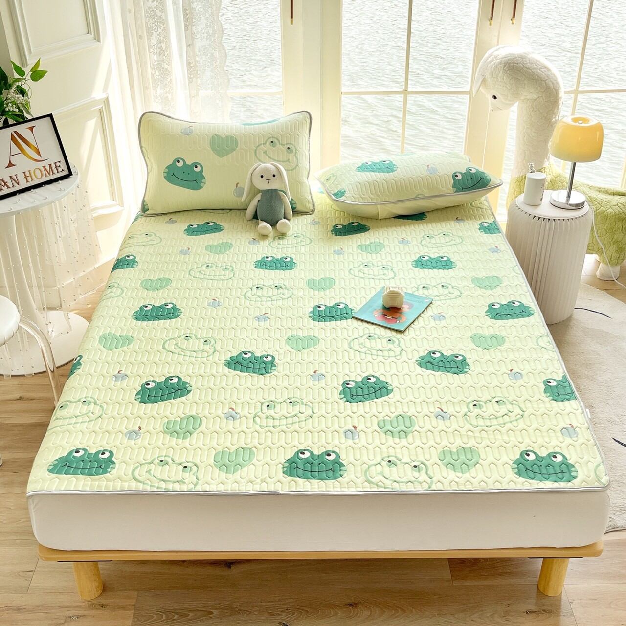 Chiếu điều hòa cao su non 1m8 mẫu ếch xanh