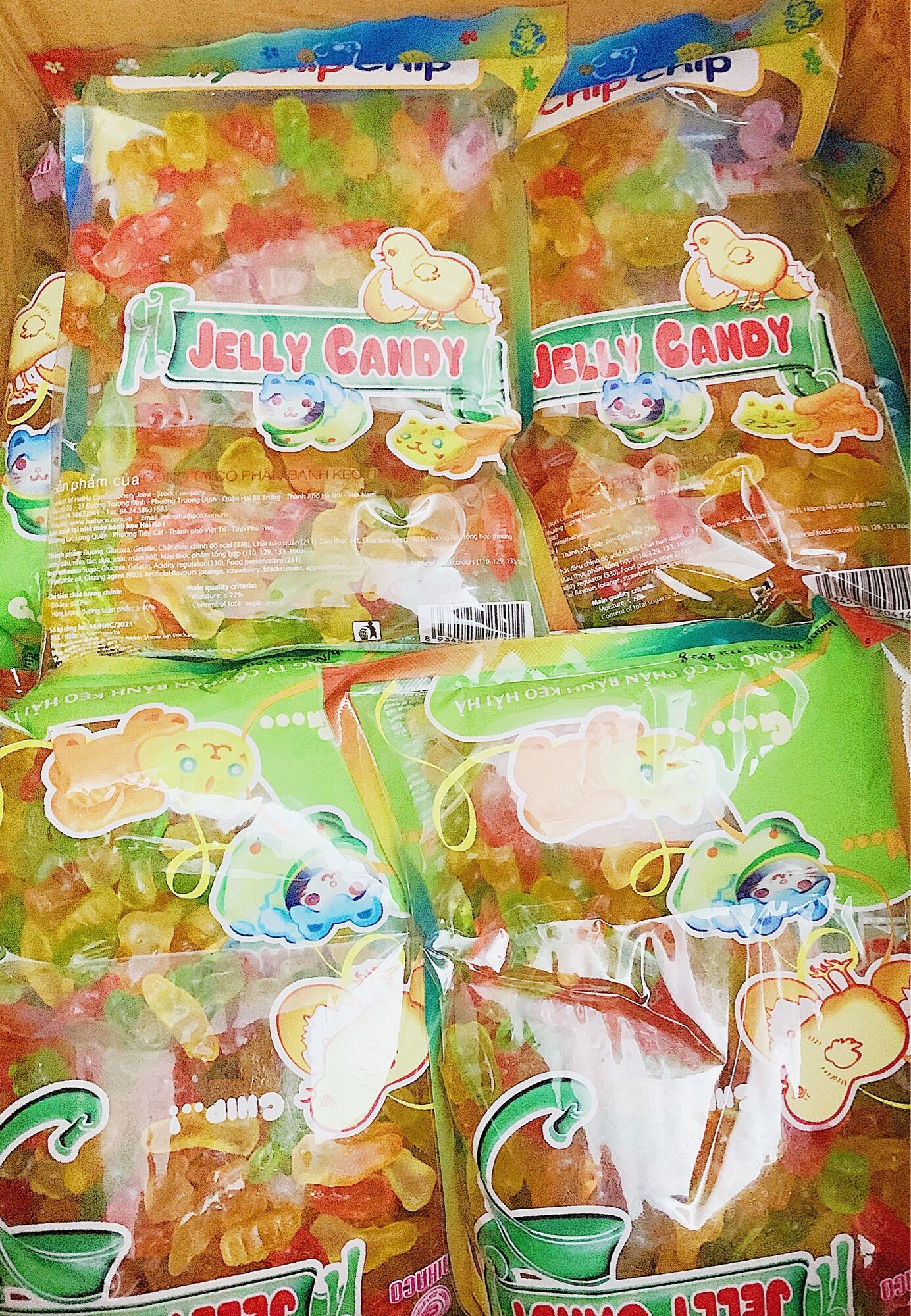 (2/2027) KẸO DẺO JELLY CHIP CHIP HẢI HÀ GÓI 450G (DATE MỚI)