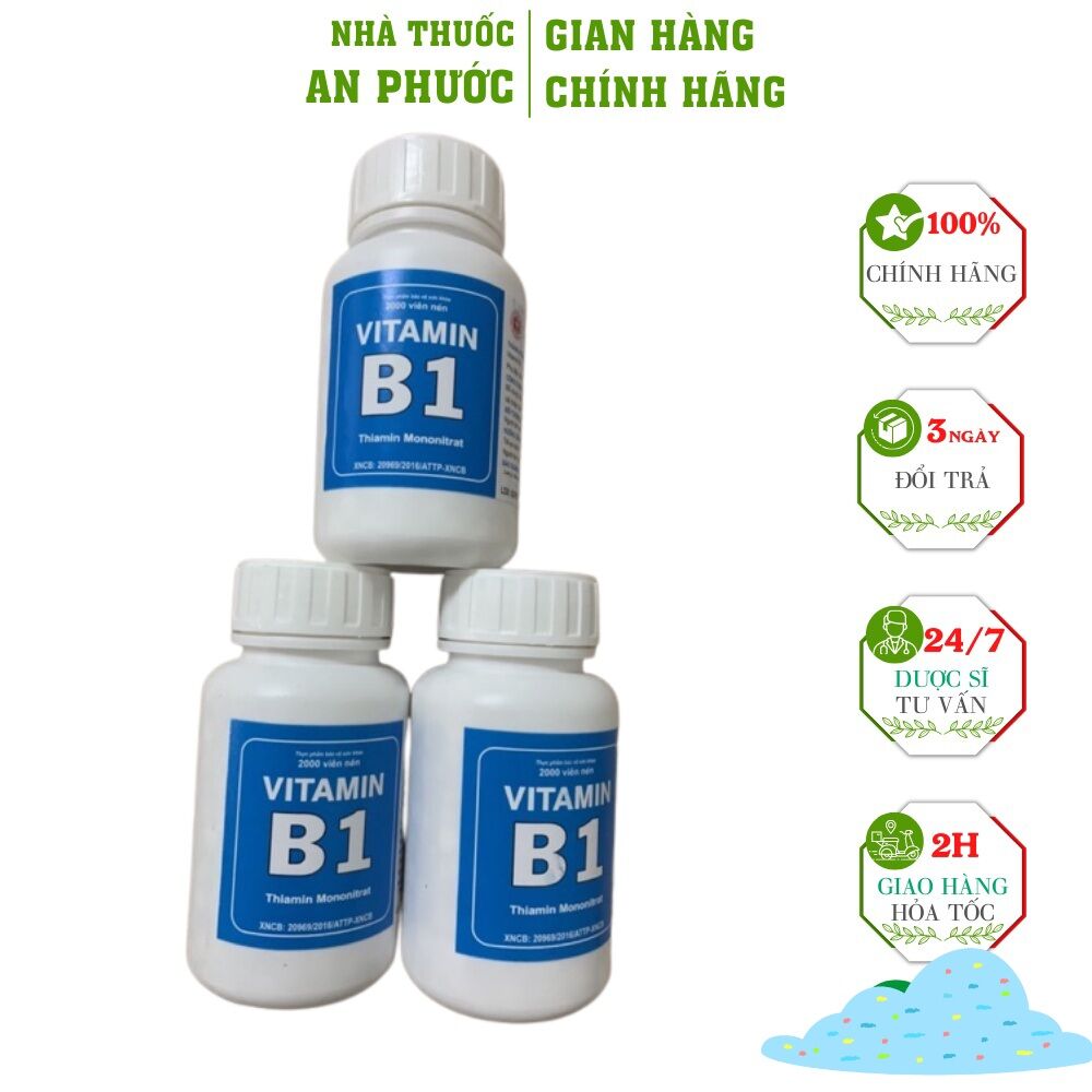 Viên vistamin b1 đại uy chai 1800 viên