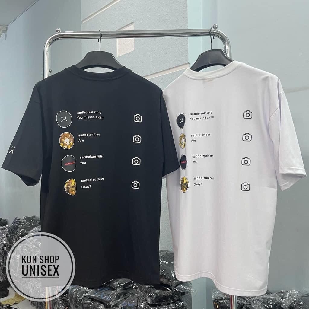 Áo Phông In Logo Hottrend , From Thụng Dáng Unisex