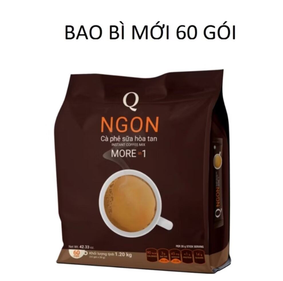 cà phê trần quang ngon bịch 60gói 1.2kg