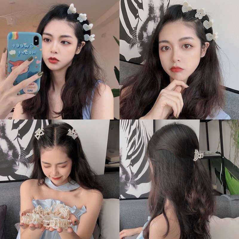 1 Chiếc Kẹp Tóc Giả Ngọc Trai