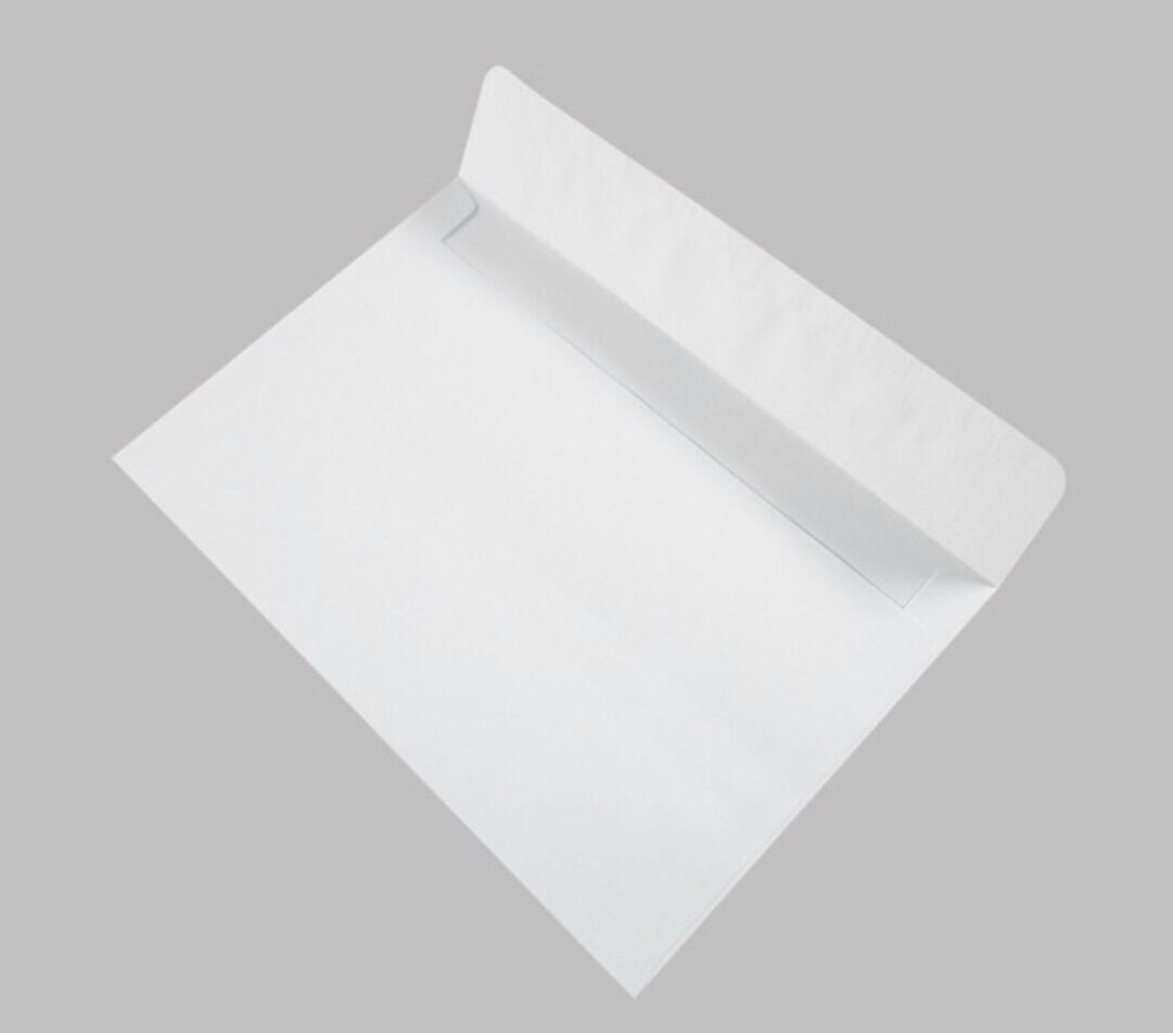 Bao thư trắng 12 x 22 cm có keo (Xấp 100 cái)