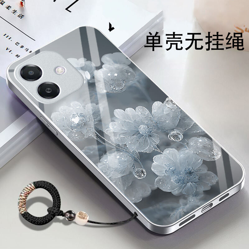 Ốp Lưng Điện Thoại OppoA3i PKL110 Bằng Kính Mạ Kim Loại Mới Chống Trượt Bảo Vệ Toàn Diện Chống Trượt