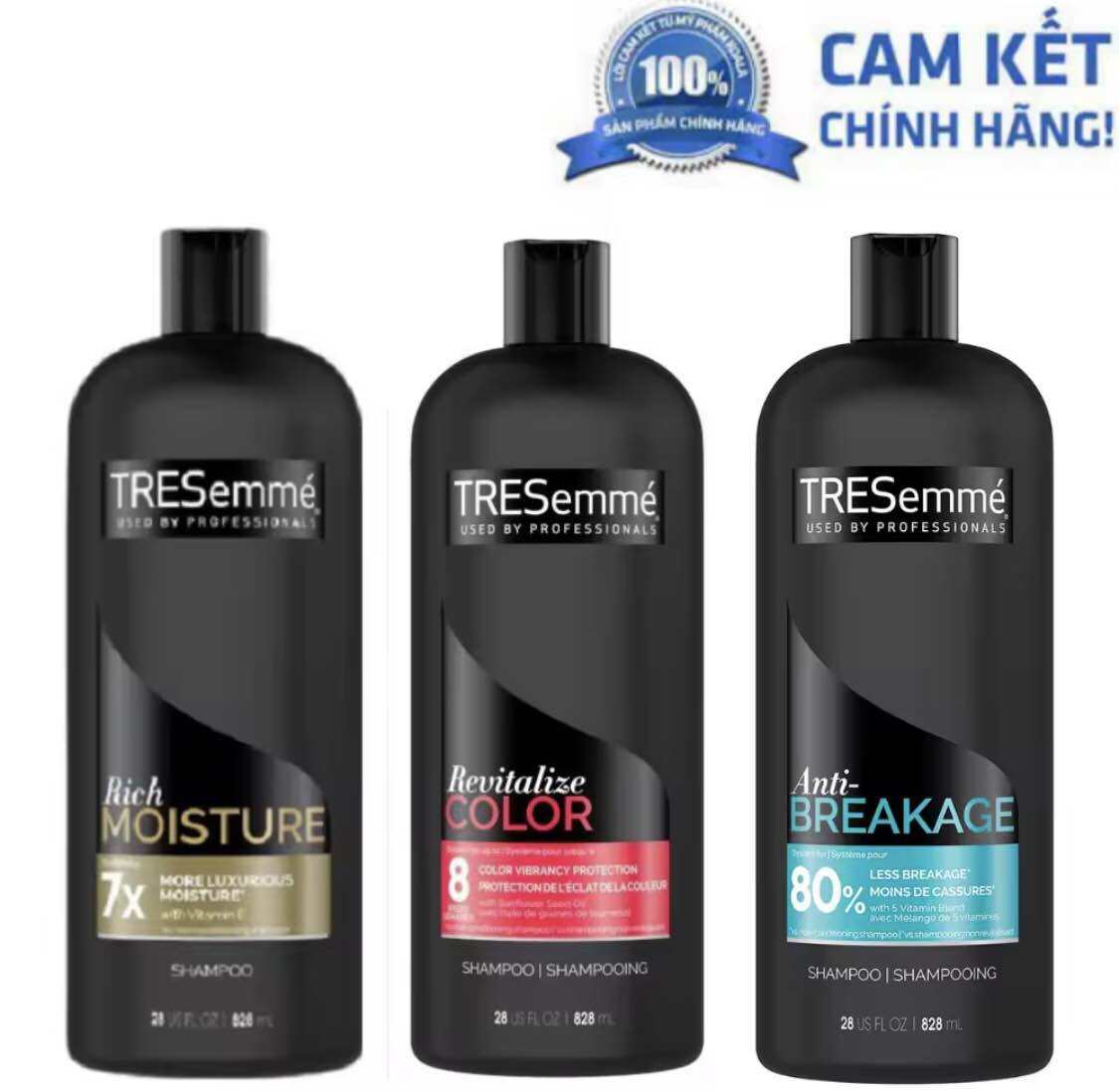 Dầu gội Tresemme Mỹ Chuyên Dụng Giữ Màu , Nếp Cho Tóc Nhuộm 828ml  Tresemme Shampoo Color Revitalize