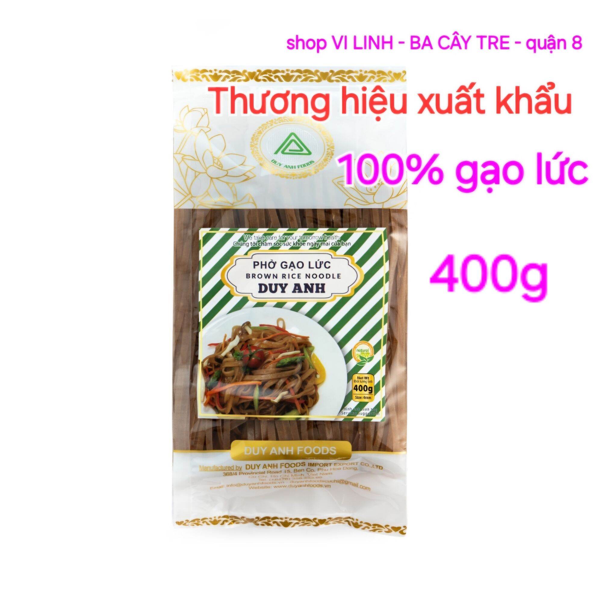 400g bánh phở gạo lức DUY ANH FOODS
