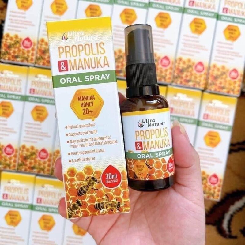 Xịt họng keo ong Propolis & Manuka - 30ml