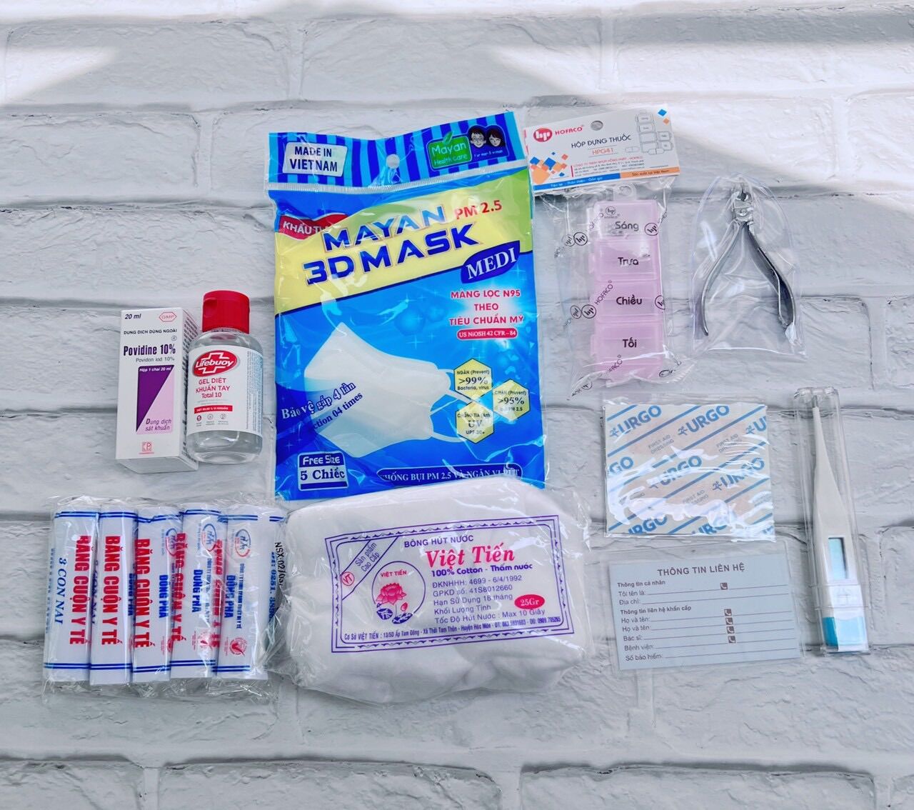 Túi đựng dụng cụ y tế 11 món