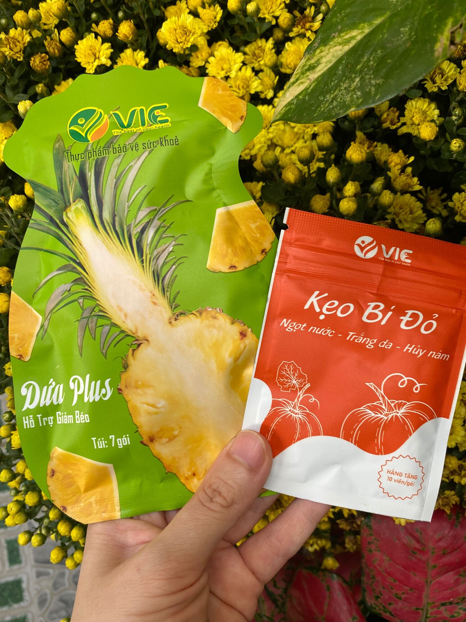 KẸO DỨA GIẢM CÂN PLUS 7 NGÀY 7 VỊ HÀNG CHÍNH HÃNG NGUYÊN TEM 39