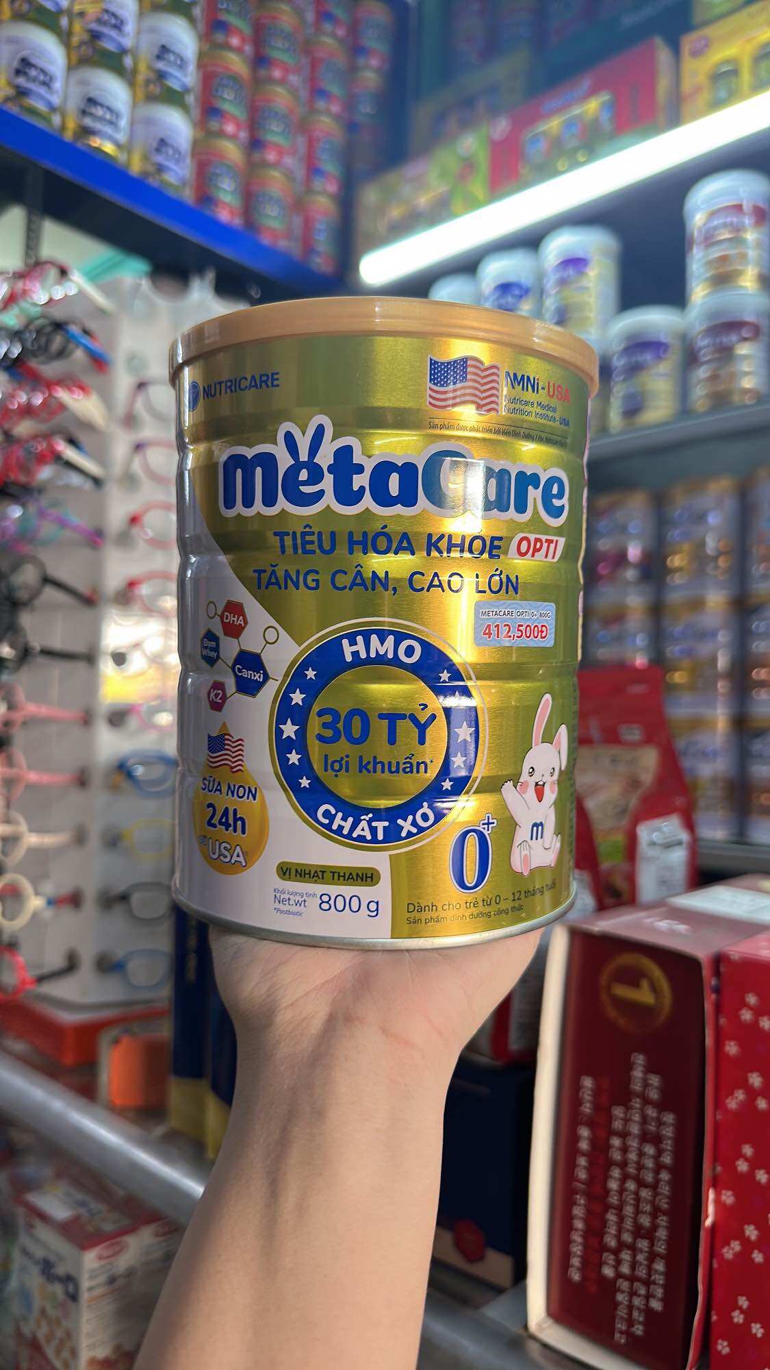[Mẫu Mới]Sữa Meta Care Gold 0+ 900g (cho trẻ từ 0 – 6 tháng)