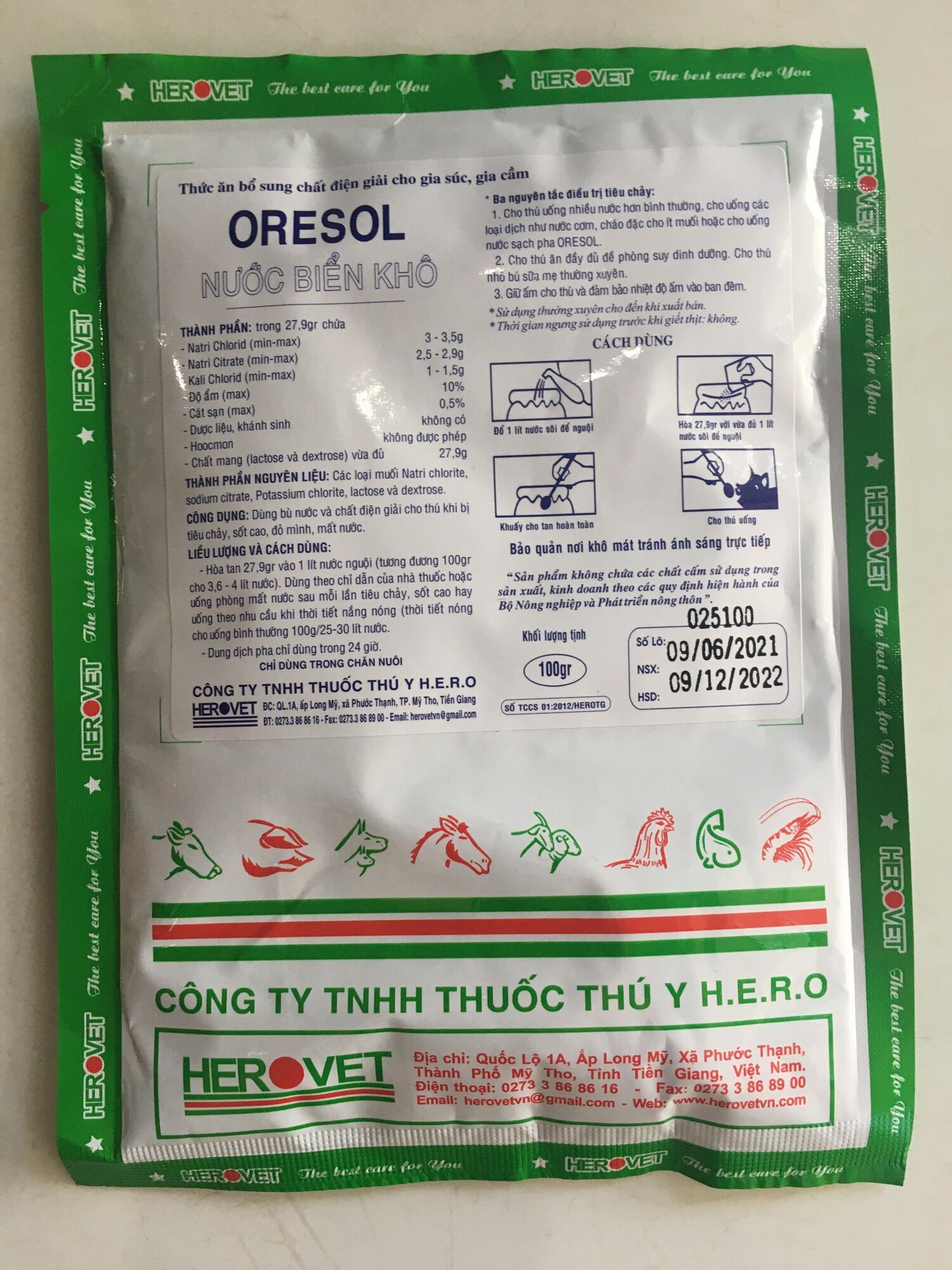 Nước biển khô bù nước, cung cấp điện giải gói 100gram.