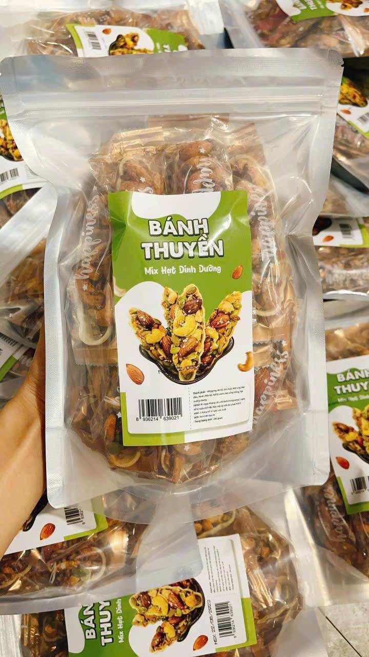 Bánh thuyền mix hạt dinh dưỡng túi 290g