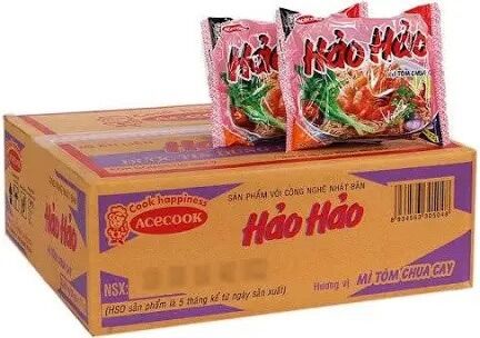 Thùng 30 gói mì chua cay Hảo Hảo