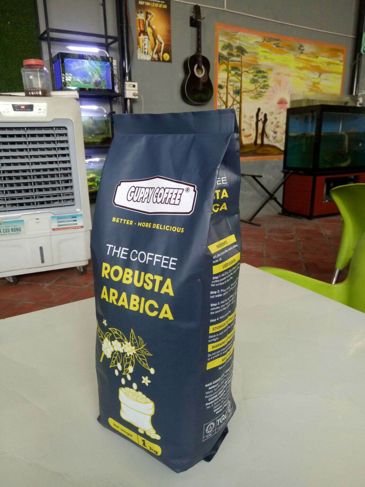 Cà phê Guppy coffee espresso 1kg