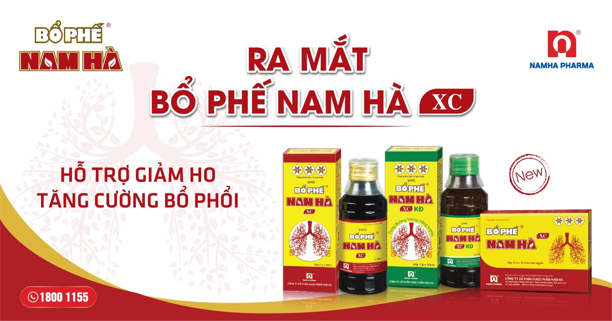 Siro Bổ Phế Nam Hà XC KĐ  (125ml)