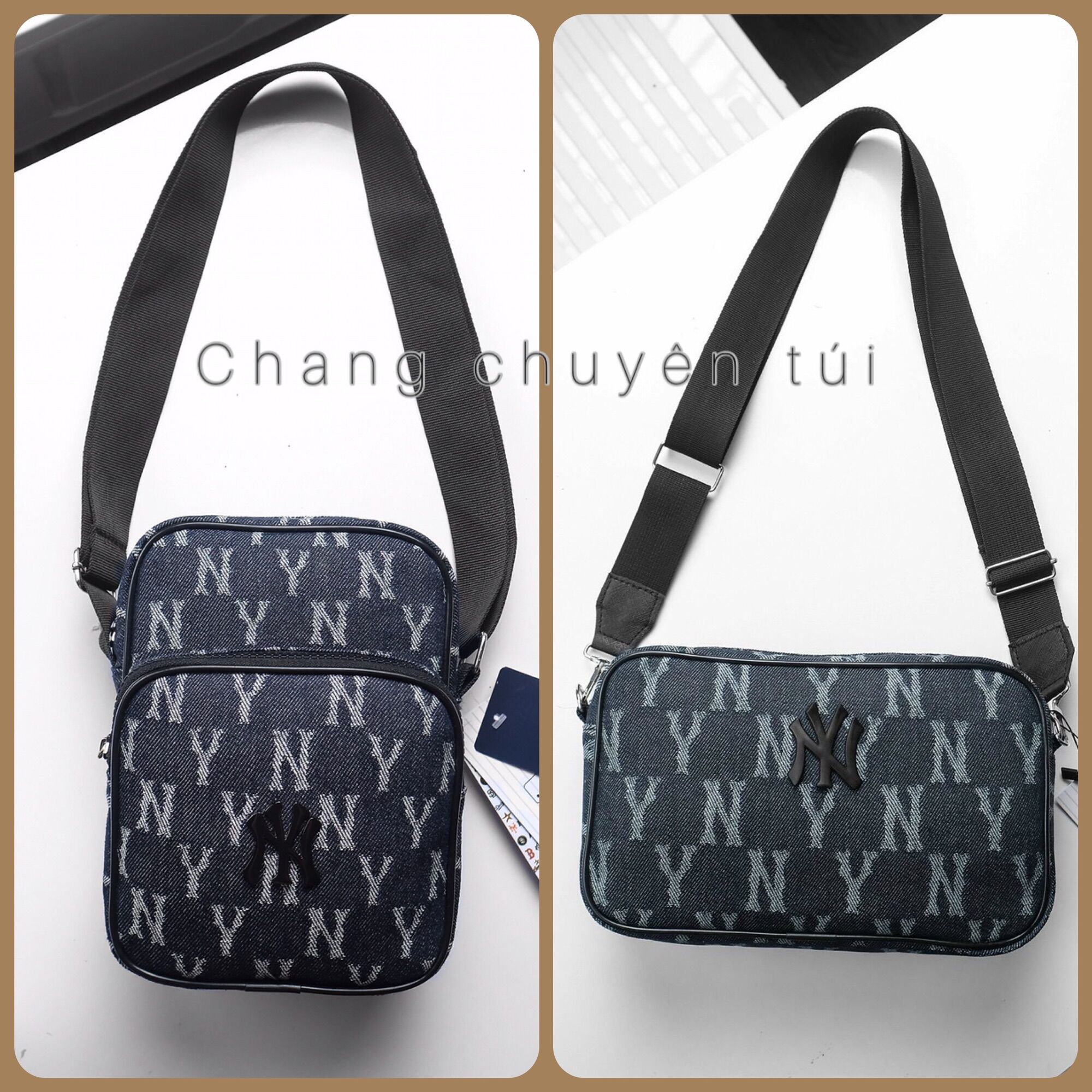 (Full tem mác) Túi đeo chéo nam Ny MlB đẹp, túi đeo chéo unisex nam nữ cá tính, túi ny