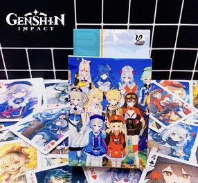 Bộ bài tây Game Genshin impact 54 ảnh khác nhau/ bộ bài Tú lơ genshin impact