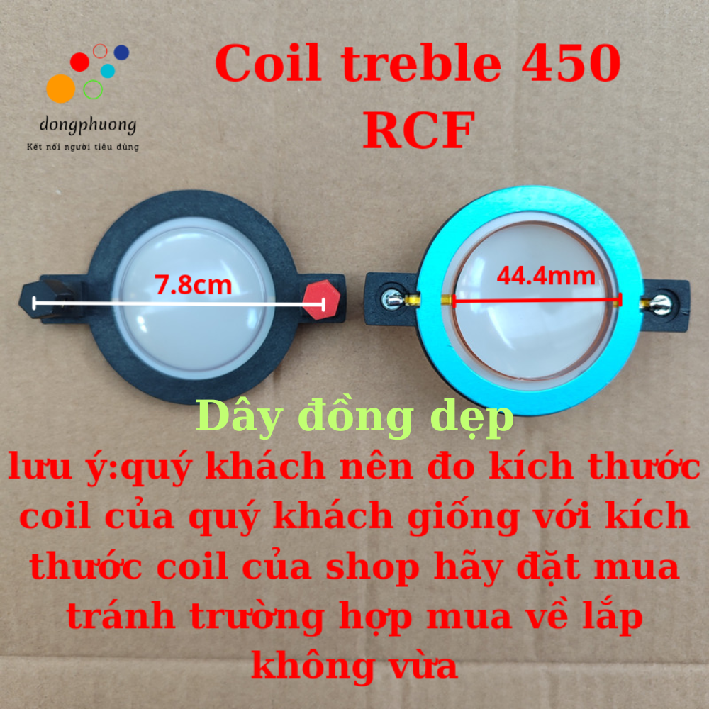 Coil treble 450 44.4mm dây đồng chất lượng