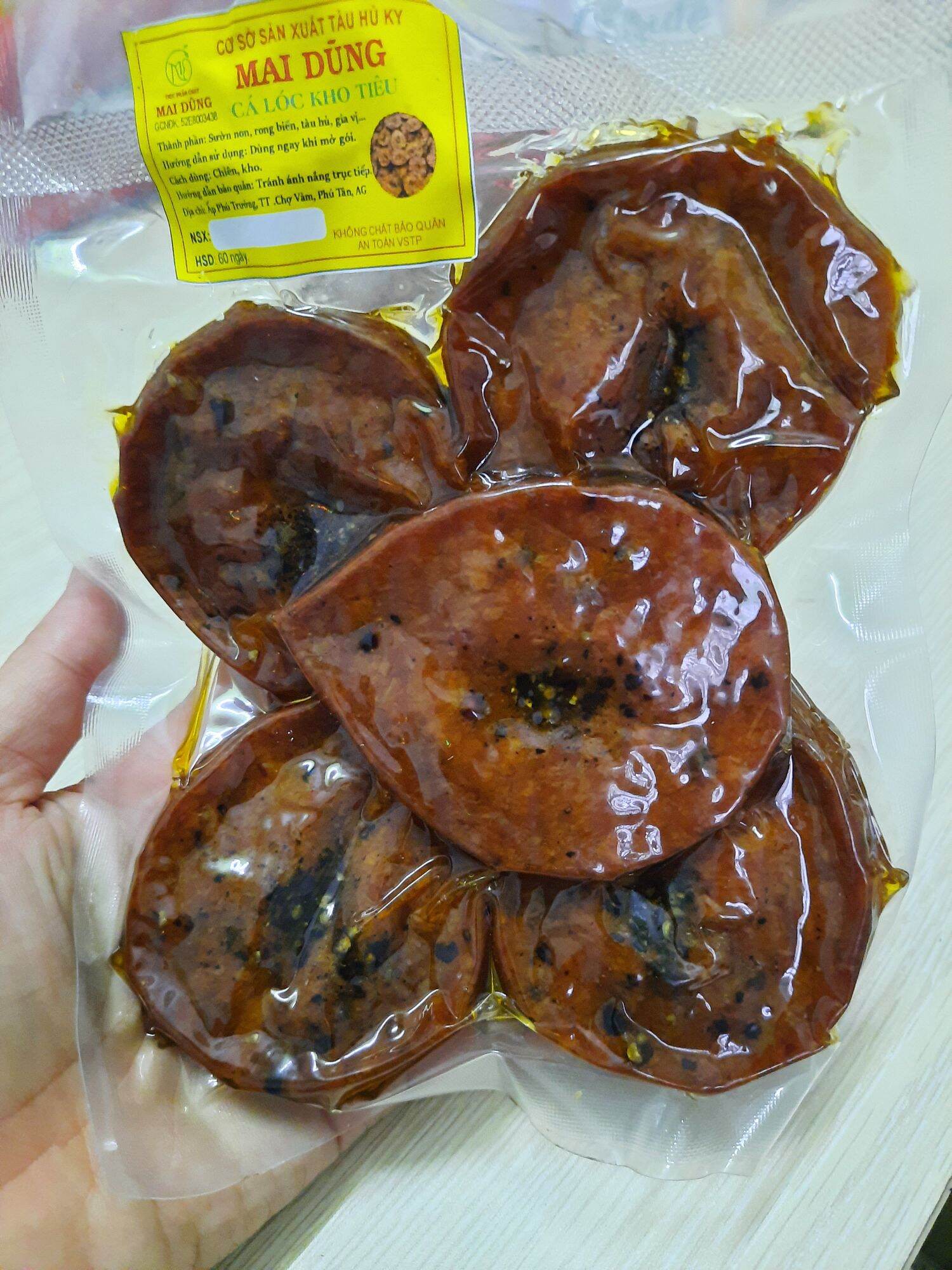 CÁ LÓC KHO TIÊU CHAY ĂN LIỀN TÚI 200G