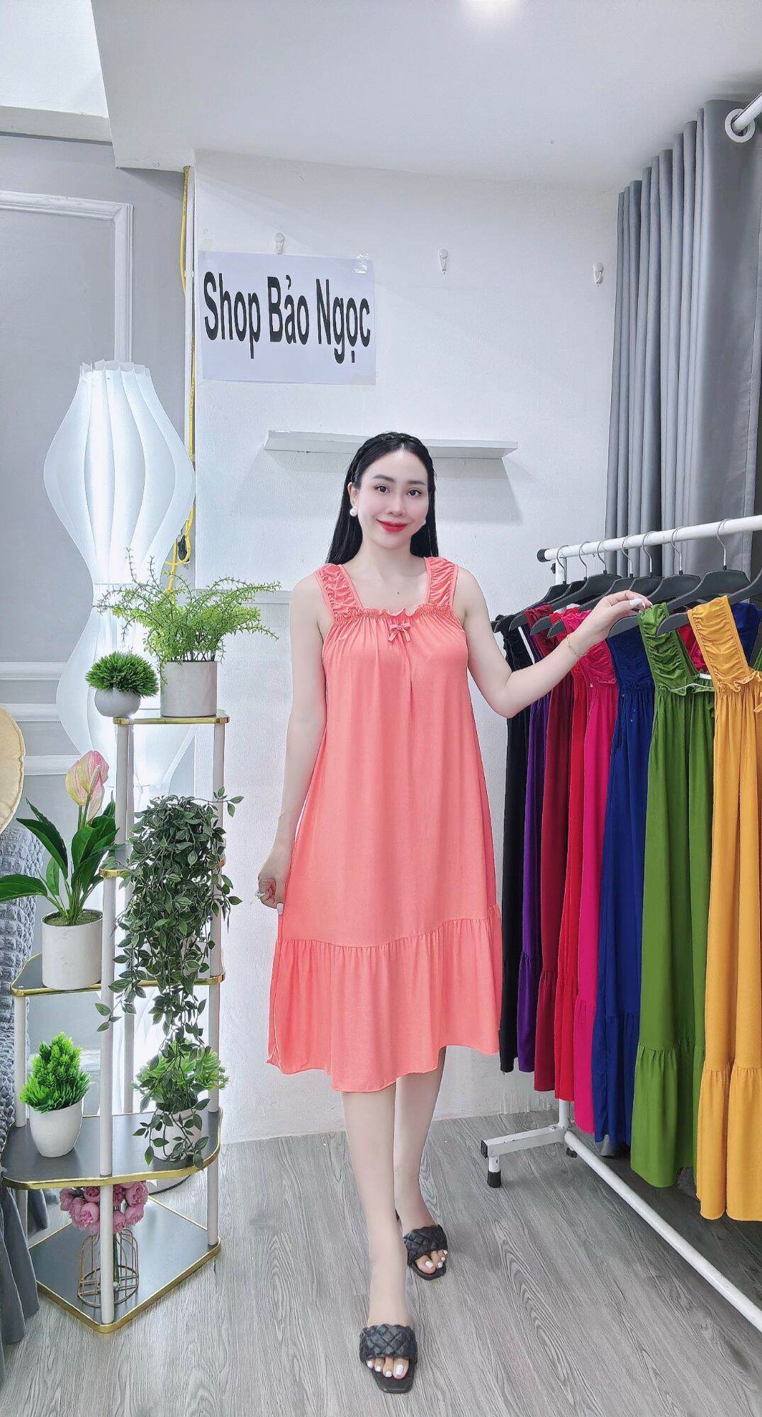 (Size 40-95kg) Đầm ngủ thun lạnh