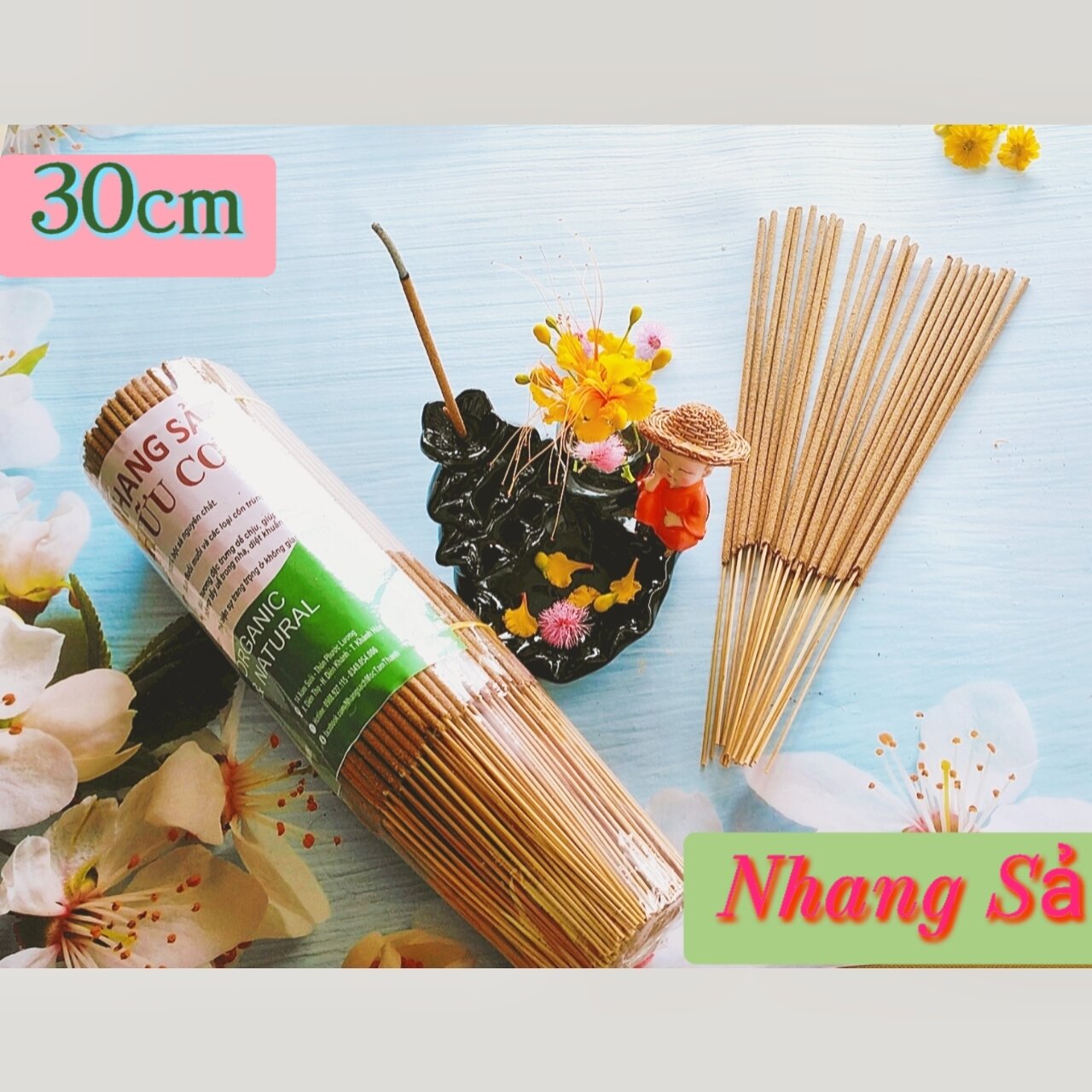 Nhang sả mộc tâm thanh - 30cm - 500gr
